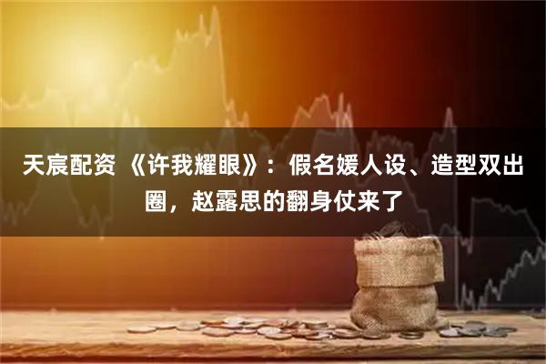 天宸配资 《许我耀眼》：假名媛人设、造型双出圈，赵露思的翻身仗来了